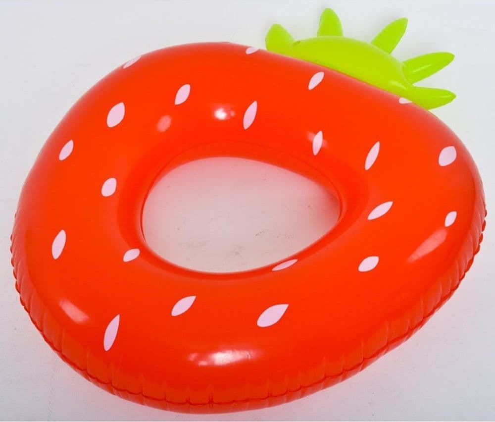 SALVAGENTE CIAMBELLA GONFIABILE ANELLO FORMA DI FRAGOLA 76X101CM MARE PISCINA 016099 in Salvagenti Trade Shop italia - Napoli, commercioVirtuoso.it