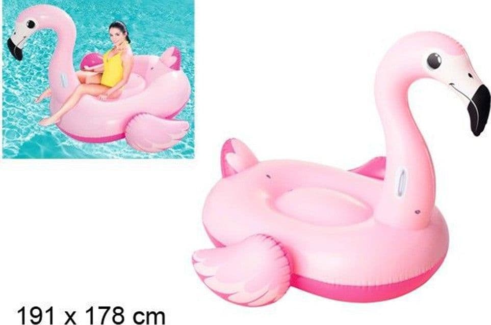 FENICOTTERO GONFIABILE 191X178CM CAVALCABILE CON MANIGLIE ESTATE PISCINA MARE 016103 in Canotti e gonfiabili galleggianti Trade Shop italia - Napoli, commercioVirtuoso.it