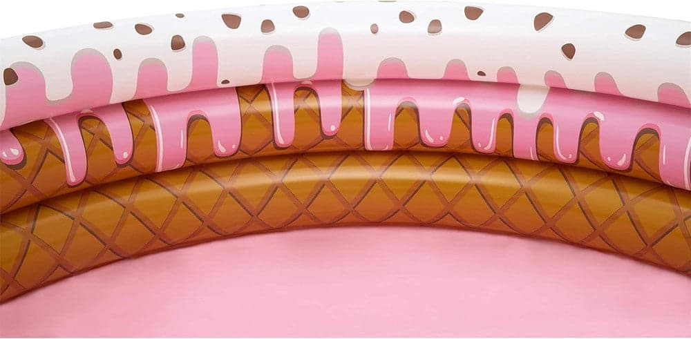 PISCINA GONFIABILE TONDA A 3 ANELLI DESIGN GELATO CON PANNA PER BAMBINI 160X38CM 016173 in Piscine gonfiabili Trade Shop italia - Napoli, commercioVirtuoso.it