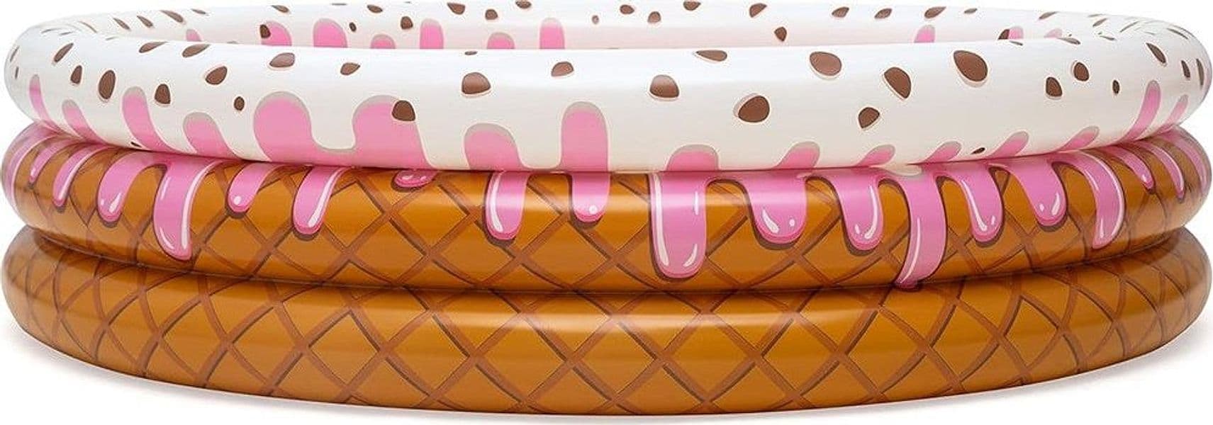 PISCINA GONFIABILE TONDA A 3 ANELLI DESIGN GELATO CON PANNA PER BAMBINI 160X38CM 016173 in Piscine gonfiabili Trade Shop italia - Napoli, commercioVirtuoso.it