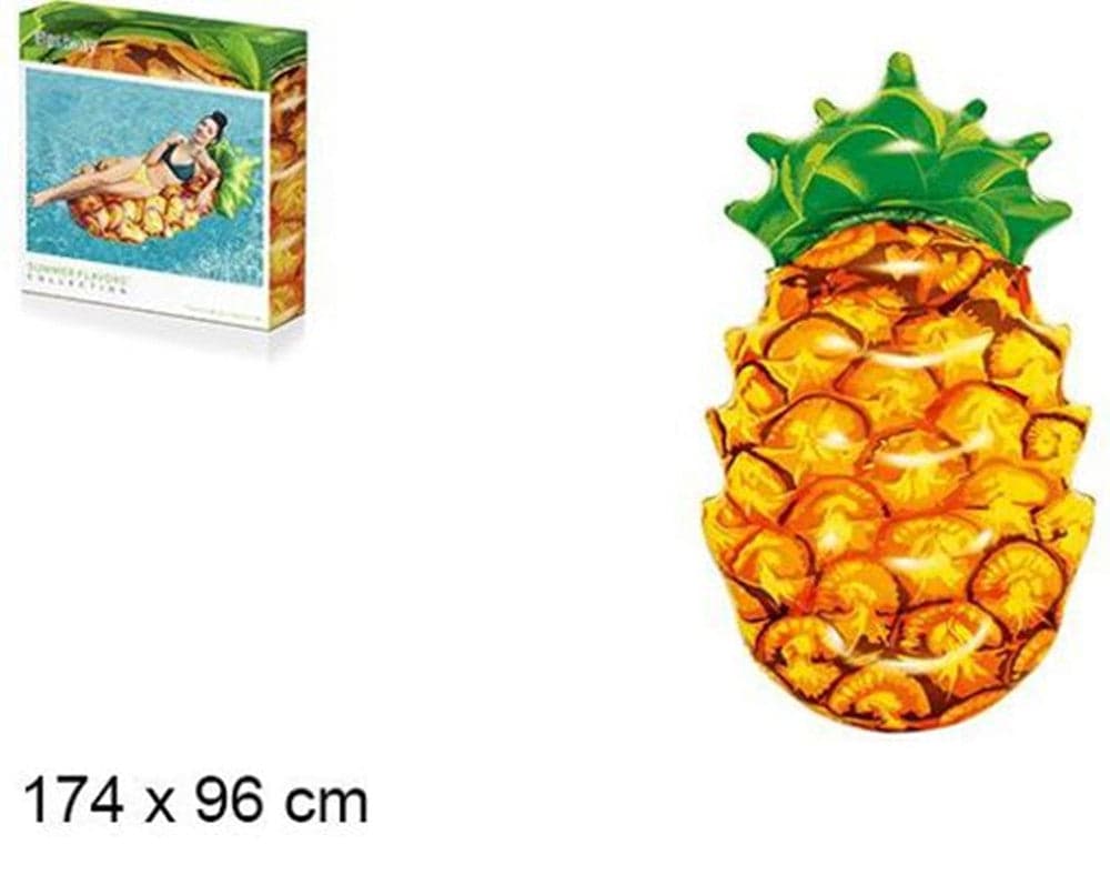 MATERASSINO GONFIABILE GRAFICA REALISTICA ANANAS GALLEGGIANTE PISCINA 174X96CM 016162 in Canotti e gonfiabili galleggianti Trade Shop italia - Napoli, commercioVirtuoso.it