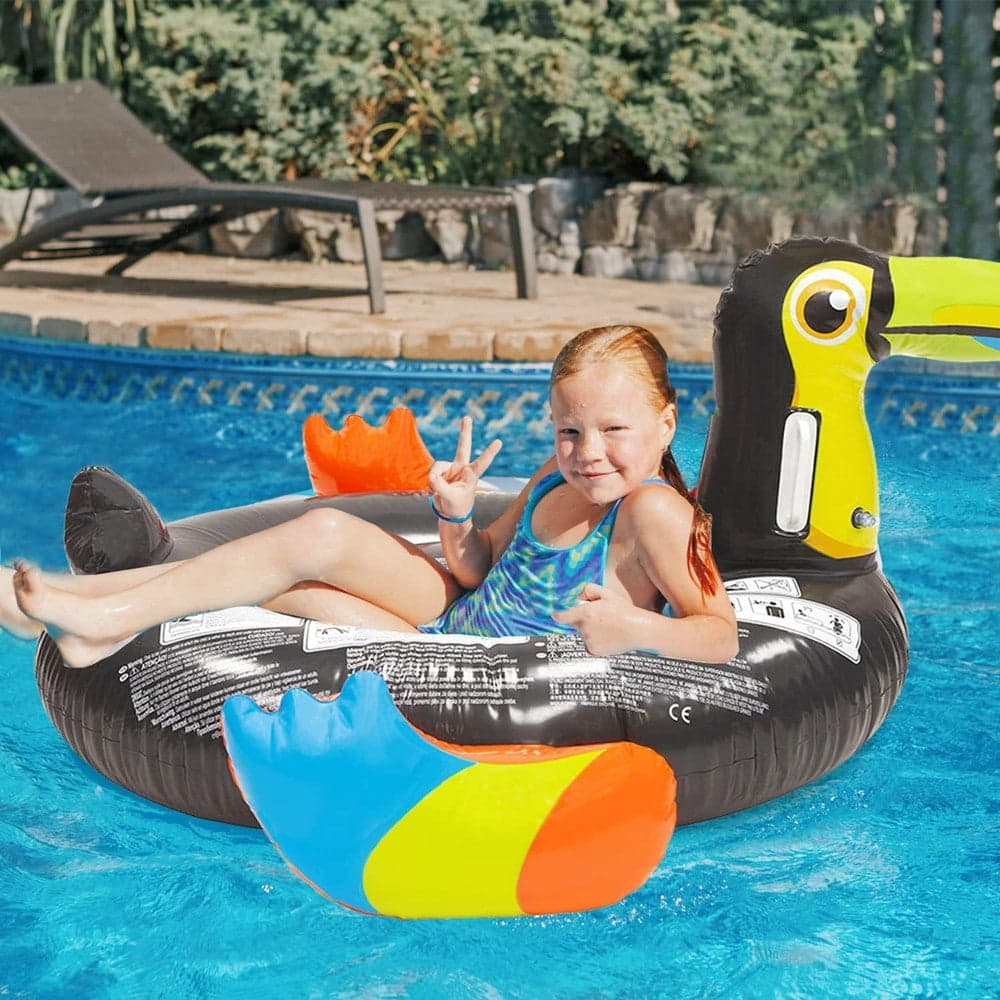 GONFIABILE FORMA DI TUCANO MATERASSO GALLEGGIANTE PISCINA SPIAGGIA 128X104X60CM 016142 in Canotti e gonfiabili galleggianti Trade Shop italia - Napoli, commercioVirtuoso.it