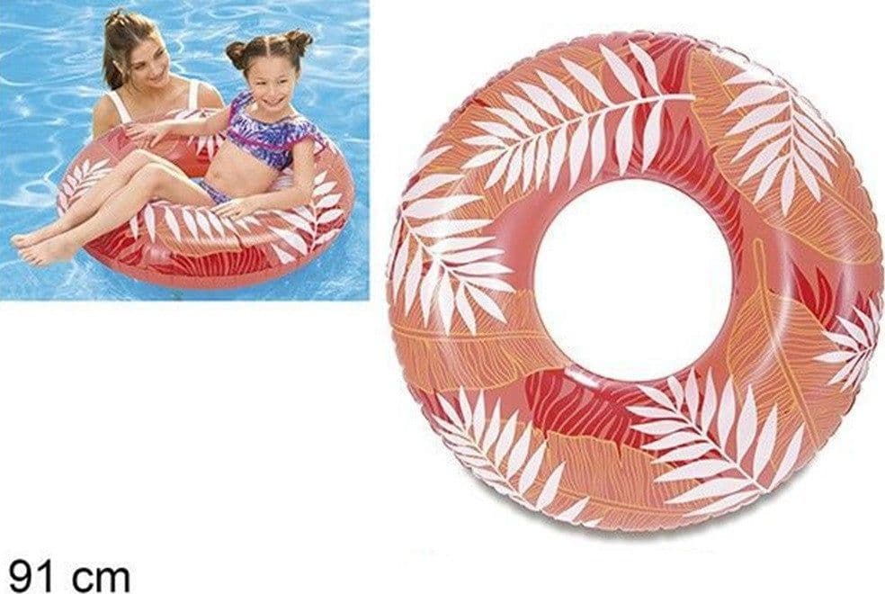 SALVAGENTE GONFIABILE ANELLO GALLEGGIANTE PISCINA TROPICALE ROSSO CORALLO 91CM 017549 in Salvagenti Trade Shop italia - Napoli, commercioVirtuoso.it