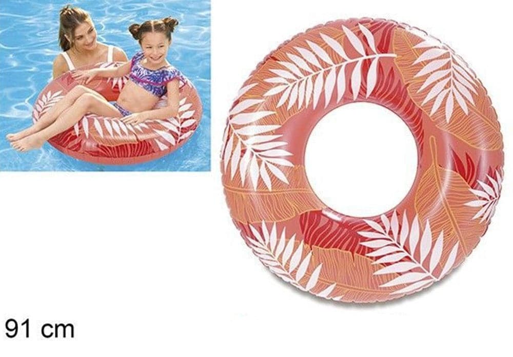 SALVAGENTE GONFIABILE ANELLO GALLEGGIANTE PISCINA TROPICALE ROSSO CORALLO 91CM 017549 in Salvagenti Trade Shop italia - Napoli, commercioVirtuoso.it