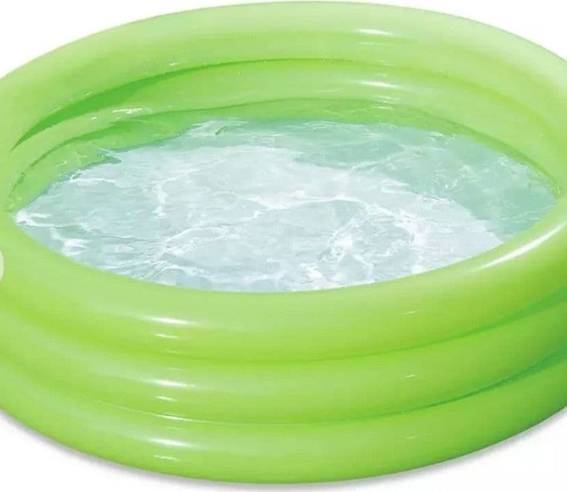 PISCINA GONFIABILE VERDE A 3 ANELLI PER BAMBINI ROTONDA 91 X 23 CM GIARDINO 017550 in Piscinette per bambini Trade Shop italia - Napoli, commercioVirtuoso.it