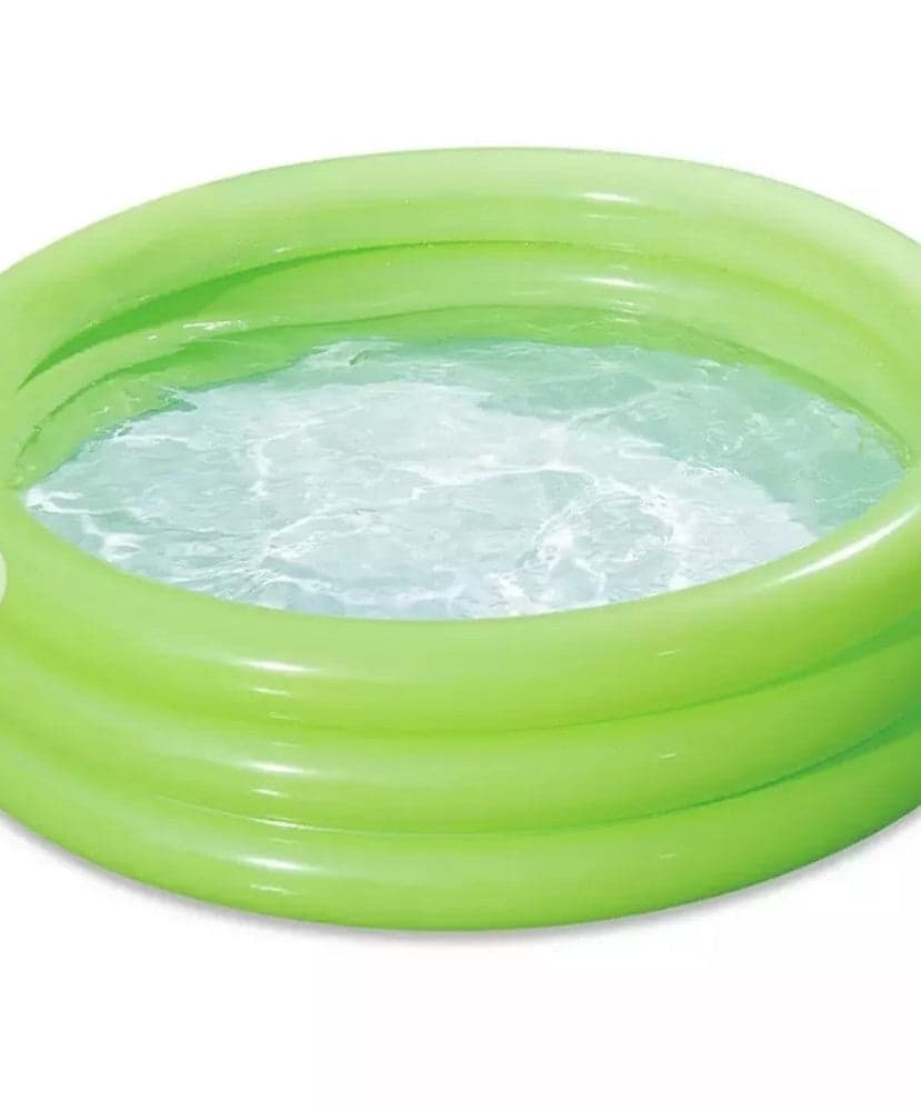 PISCINA GONFIABILE VERDE A 3 ANELLI PER BAMBINI ROTONDA 91 X 23 CM GIARDINO 017550 in Piscinette per bambini Trade Shop italia - Napoli, commercioVirtuoso.it