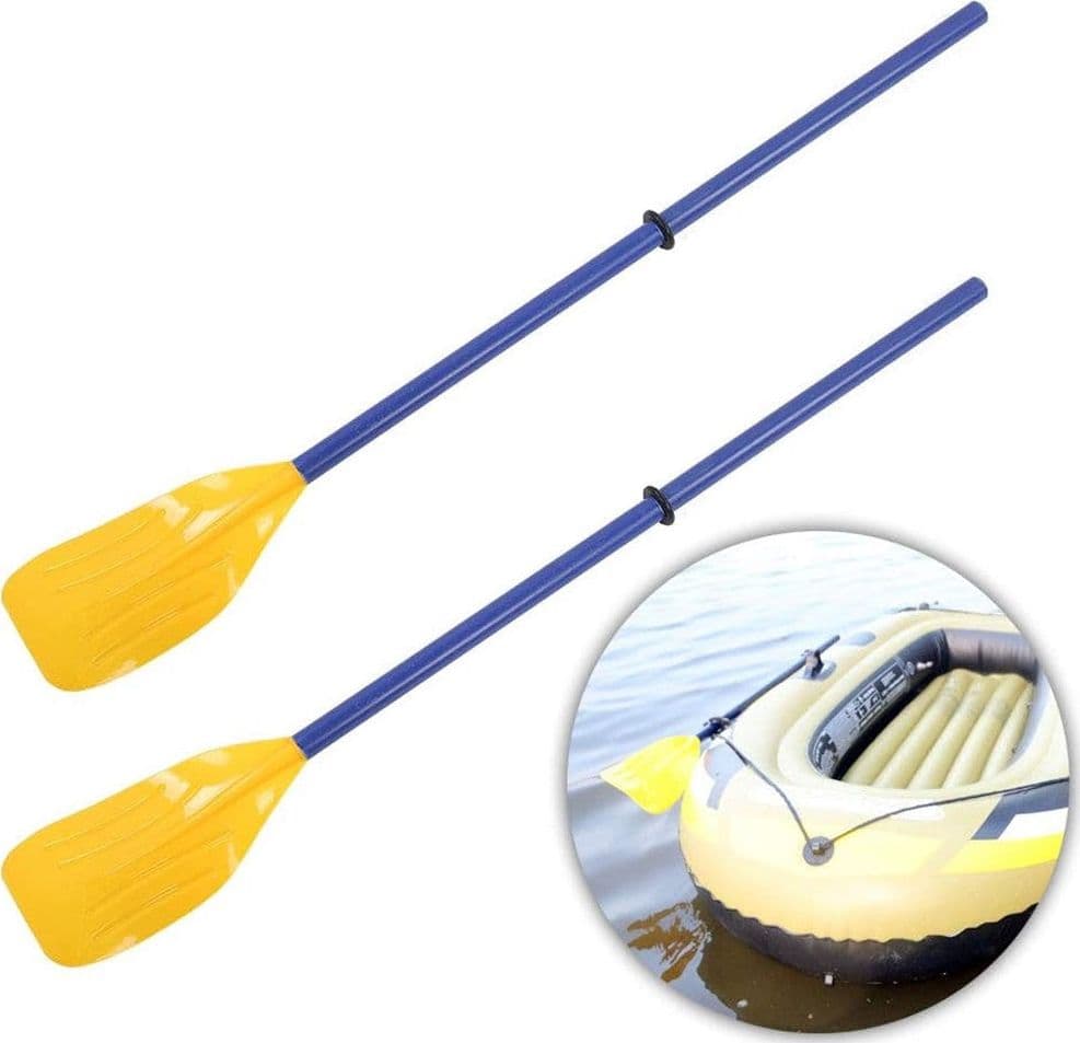 COPPIA REMI DI PLASTICA PAGAIA PER BARCA CANOA CANOTTAGGIO KAYAING 124 CM 017539 in Pagaie Trade Shop italia - Napoli, commercioVirtuoso.it