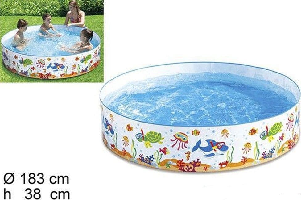 PISCINA RIGIDA 183X38CM PVC BAMBINI TARTARUGA ANIMALI MARINI FUORITERRA CASA GIARDINO 017925 in Spruzzini e fontanelle giocattolo Trade Shop italia - Napoli, commercioVirtuoso.it