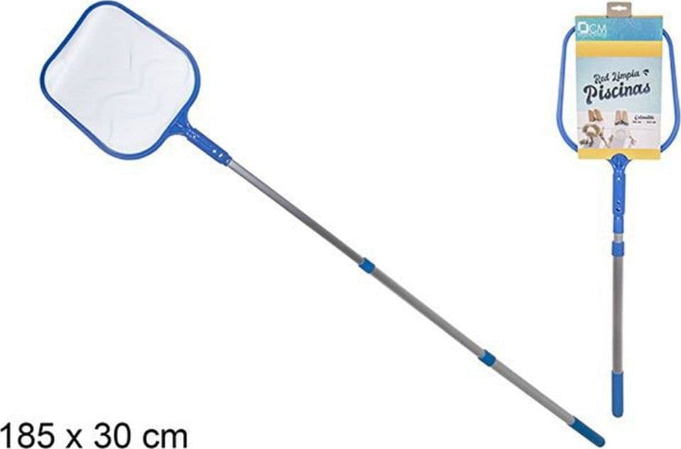 RETINO PER PISCINA CON MANICO ESTENSIBILE 185X30CM STRUMENTO PULIZIA FOGLIE 017544 in Rastrelli Trade Shop italia - Napoli, commercioVirtuoso.it