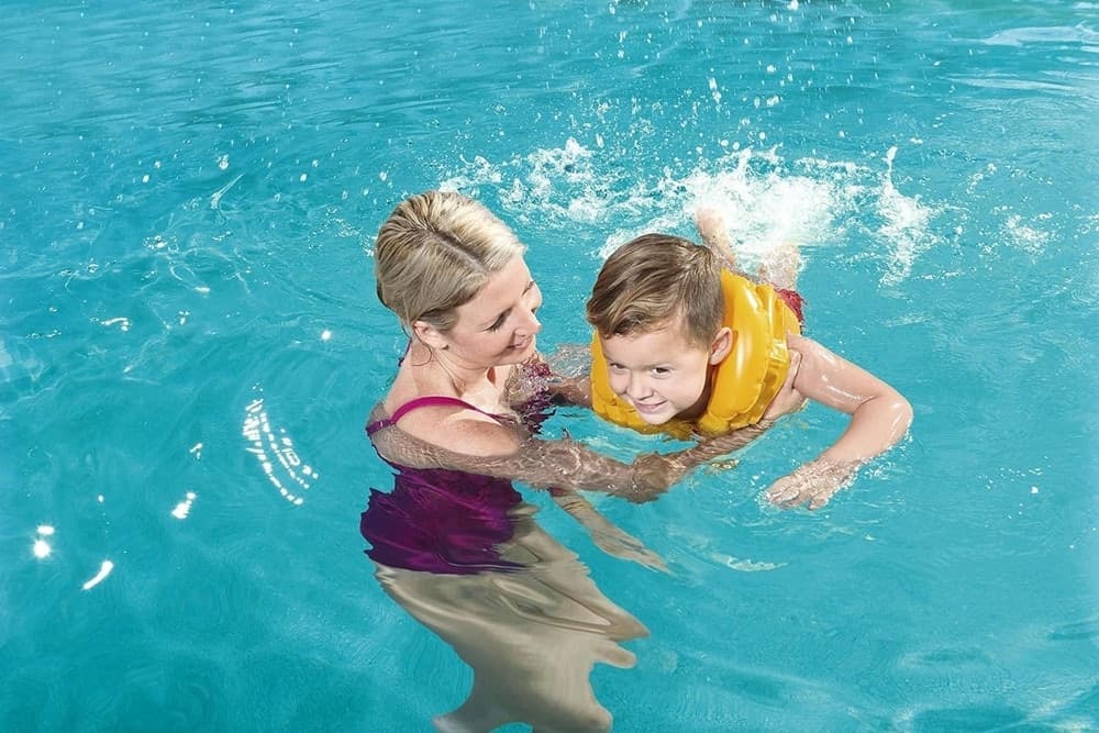 GIUBBOTTO DA NUOTO GONFIABILE PER BAMBINI PICCOLI GALLEGGIAMENTO 51X46CM GIALLO 019948 in Giubbotti salvagente Trade Shop italia - Napoli, commercioVirtuoso.it