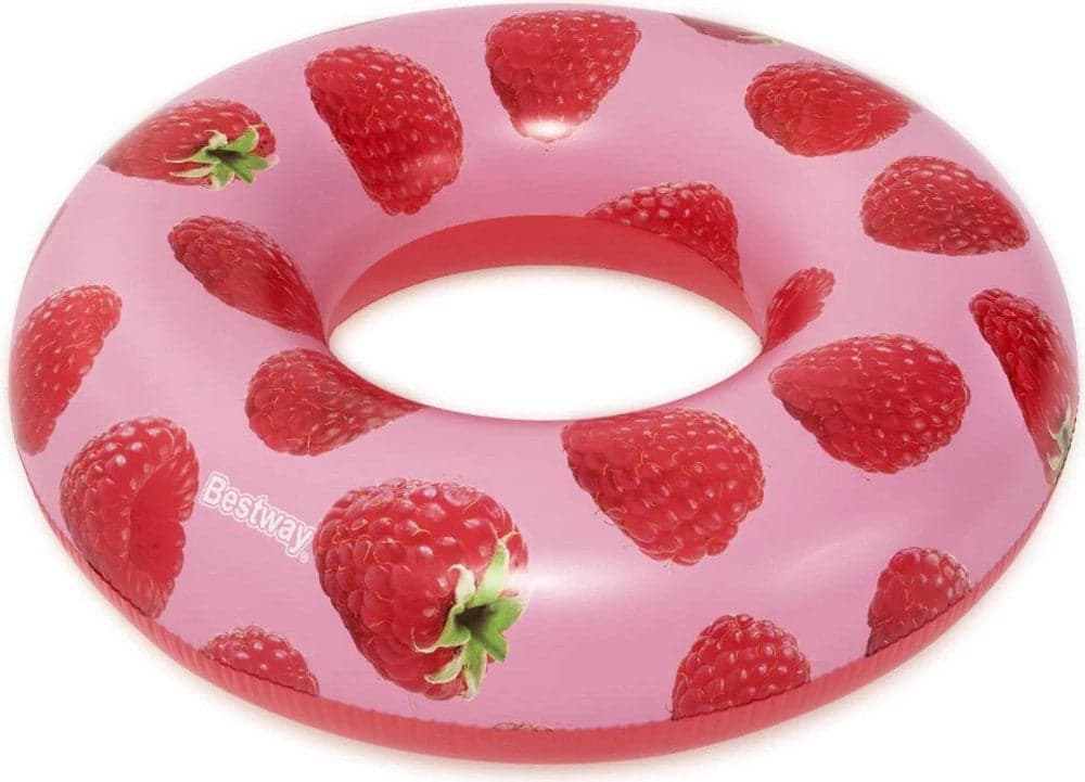 SALVAGENTE CIAMBELLA GONFIABILE PISCINA PER ADULTO AL LAMPONE PROFUMATO Ø119CM 019975 in Salvagenti Trade Shop italia - Napoli, commercioVirtuoso.it