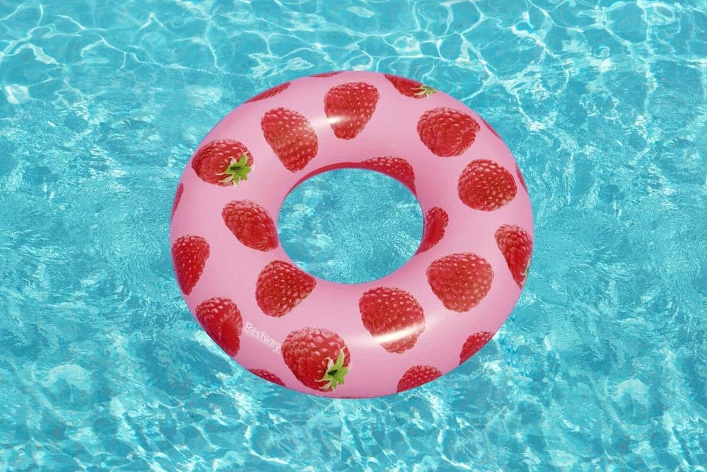 SALVAGENTE CIAMBELLA GONFIABILE PISCINA PER ADULTO AL LAMPONE PROFUMATO Ø119CM 019975 in Salvagenti Trade Shop italia - Napoli, commercioVirtuoso.it