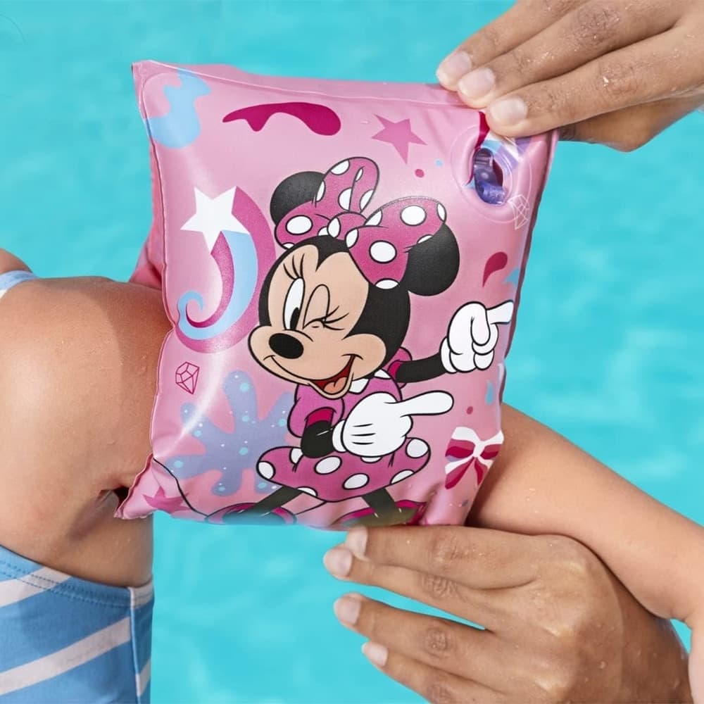 BRACCIOLI GONFIABILI MINNIE VALVOLE SICUREZZA ACCESSORI MARE PISCINA 23X15CM 019968 in Braccioli Trade Shop italia - Napoli, commercioVirtuoso.it