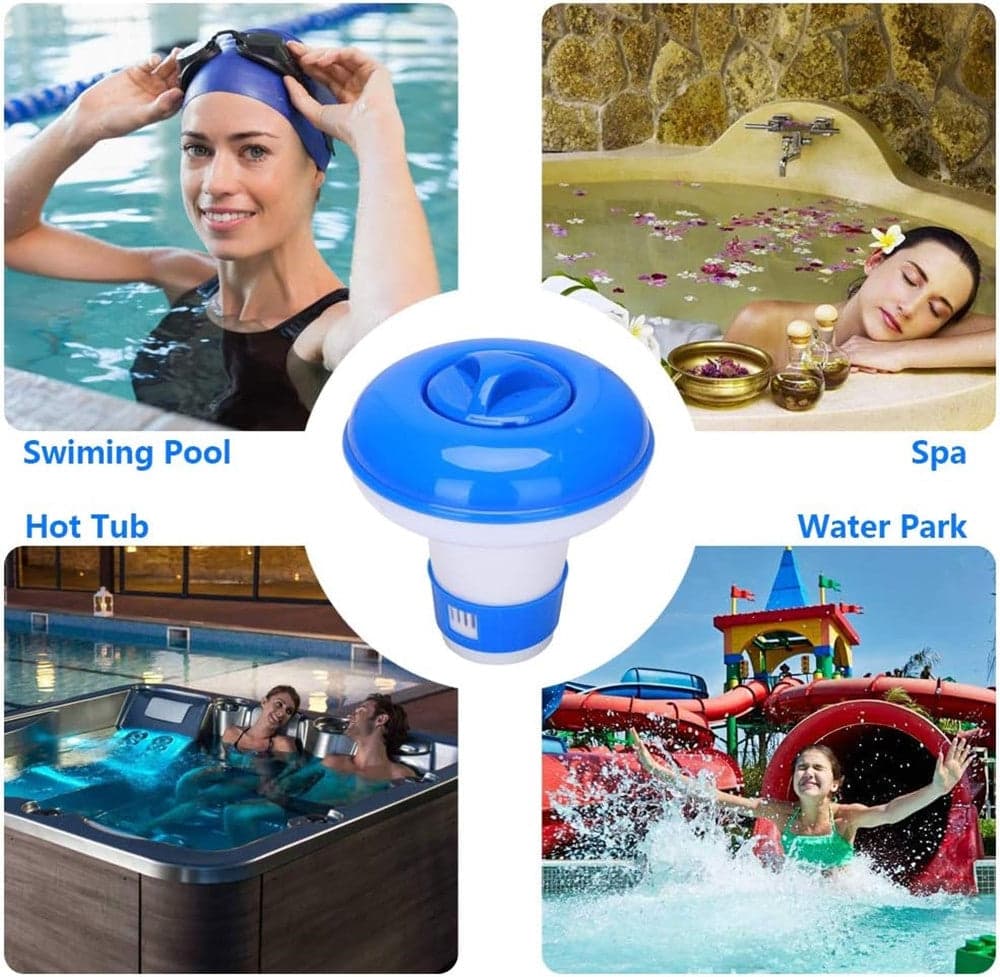 DISTRIBUTORE GALLEGGIANTE DI CLORO PULITORE PER PISCINA VASCHE IDROMASSAGGIO 017051 in Dosatori Trade Shop italia - Napoli, commercioVirtuoso.it