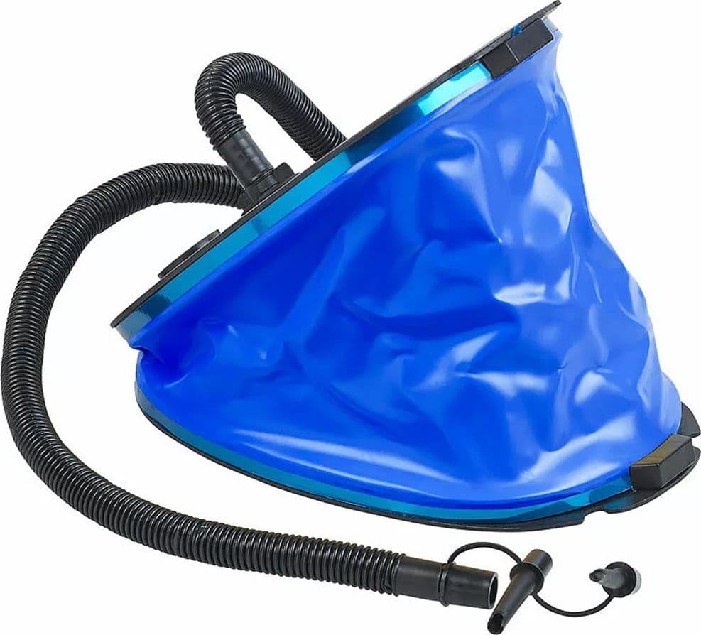 POMPA A PEDALE BLU 3LT GONFIATORE PORTATILE PIEDI GONFIABILE A SOFFIETTO 23X17CM 016999 in Pompe elettriche Trade Shop italia - Napoli, commercioVirtuoso.it