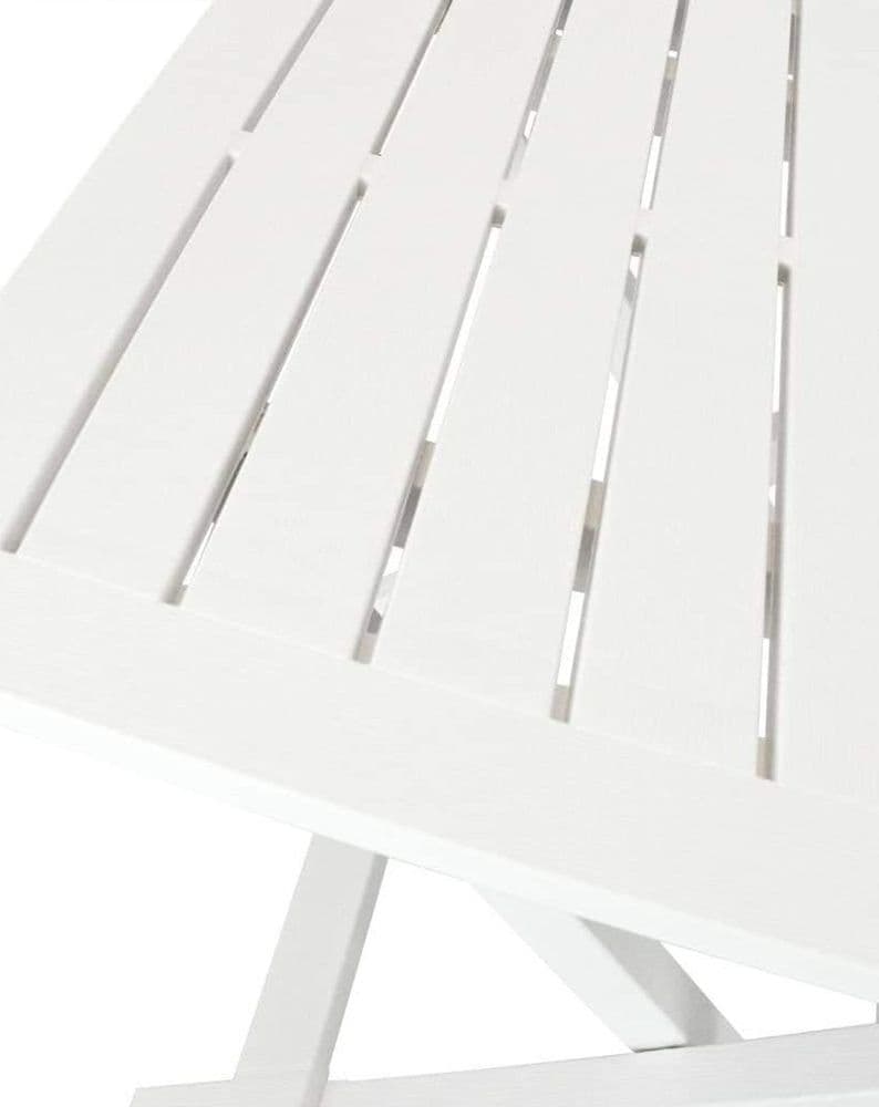 SET SALOTTO CON 2 SEDIE TAVOLO DA GIARDINO PIEGHEVOLE RESISTENTE CAMPING BIANCO 006669 in Set di mobili Trade Shop italia - Napoli, commercioVirtuoso.it