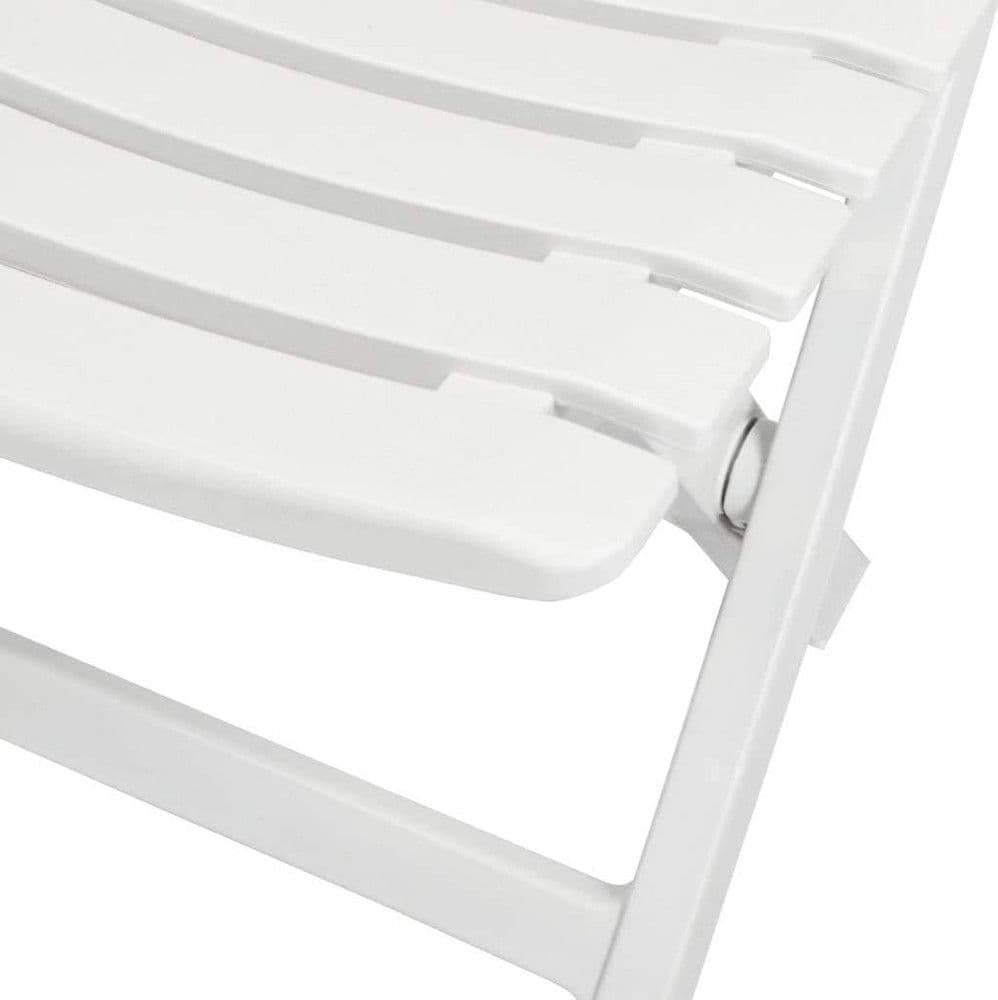 SET SALOTTO CON 2 SEDIE TAVOLO DA GIARDINO PIEGHEVOLE RESISTENTE CAMPING BIANCO 006669 in Set di mobili Trade Shop italia - Napoli, commercioVirtuoso.it