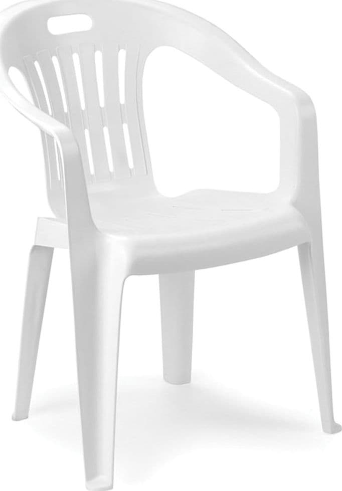 SET 4PZ SEDIA DA GIARDINO BIANCA POLTRONA IN PLASTICA MONOBLOCCO CON BRACCIOLI 862401 in Sedie per tavolo da giardino Trade Shop italia - Napoli, commercioVirtuoso.it