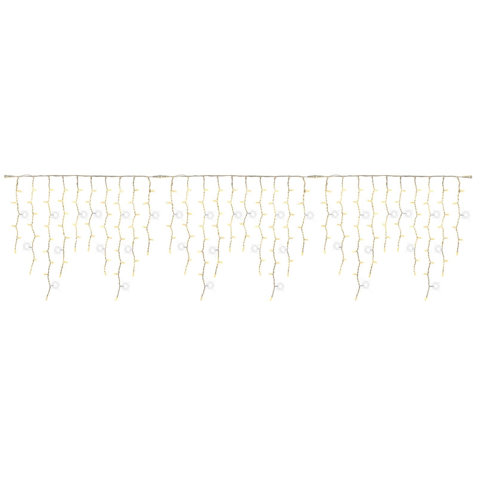 Catena luminosa stalattiti a cascata per esterno interno uso professionale decorazione natalizia maxi led in Catene luminose per interni MagiediNatale.it - Altamura, commercioVirtuoso.it