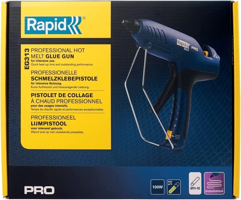 PISTOLA INCOLLATRICE EG313 COMPATTA PROFESSIONALE PER FISSARE CAVI COPRIFILI ZOCCOLINI DECORI in Pistole per colla Trade Shop italia - Napoli, commercioVirtuoso.it