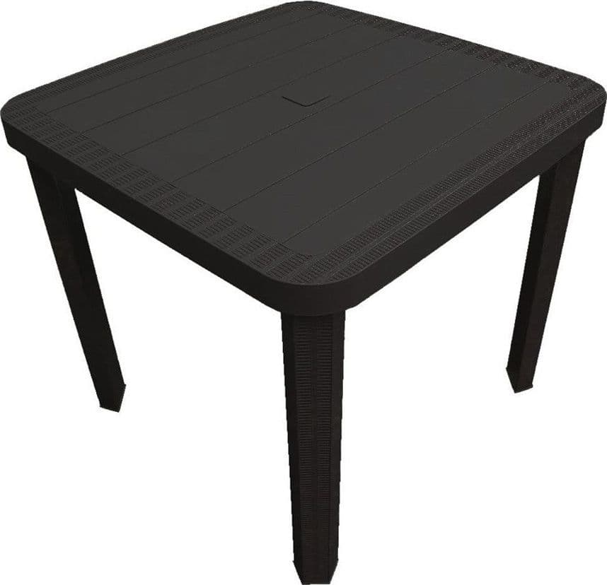 TAVOLO QUADRATO DA GIARDINO 80X80X73HCM IN PLASTICA ARREDO SPAZIO ESTERNO 235420 in Tavoli standard Trade Shop italia - Napoli, commercioVirtuoso.it