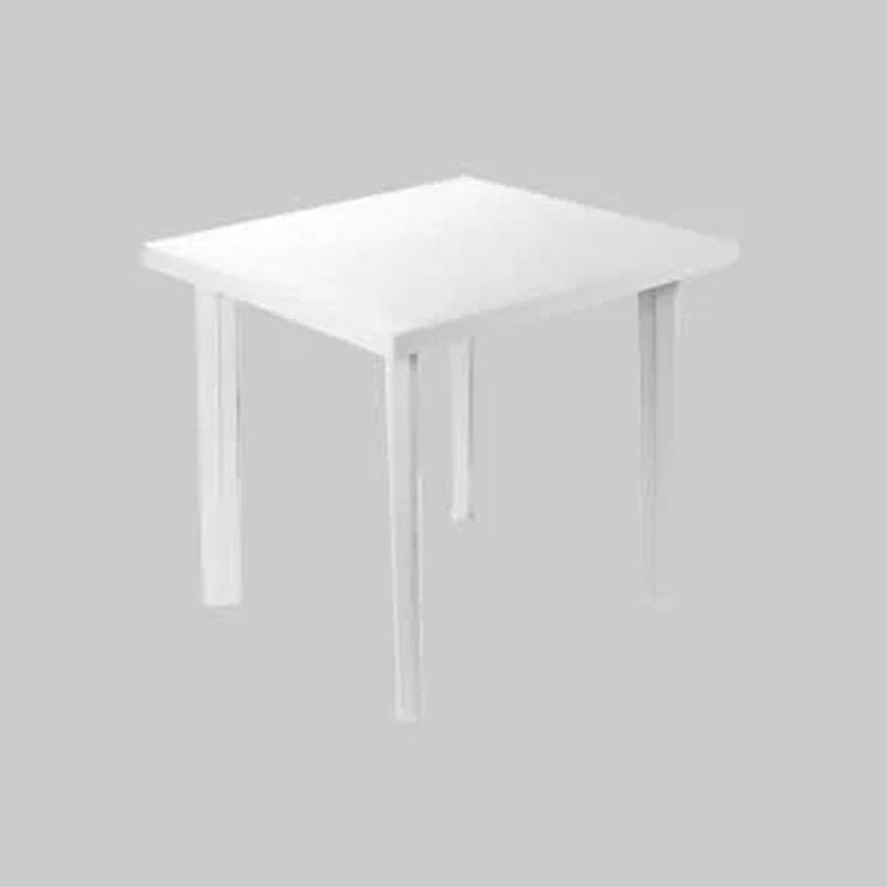 TAVOLO IN PLASTICA DA GIARDINO TAVOLA QUADRATA BIANCO 80X75XH72CM RESISTENTE 908604 in Tavoli standard Trade Shop italia - Napoli, commercioVirtuoso.it
