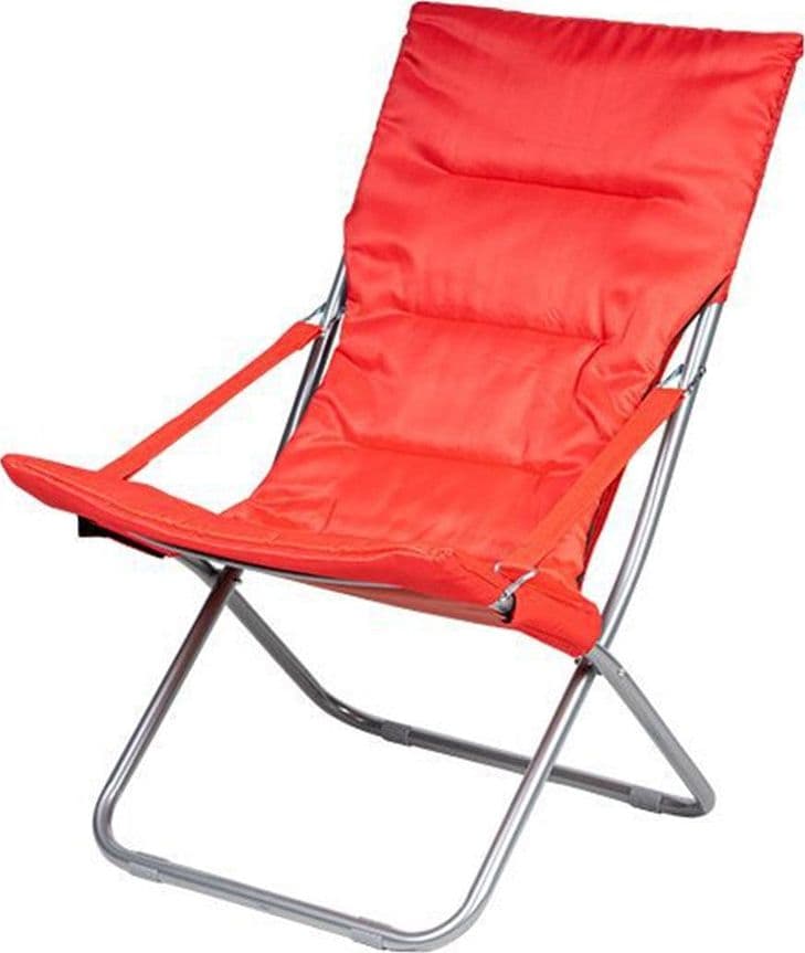 SPIAGGINA SEDIA CANAPONE IN ACCIAIO TESSUTO IMBOTTITO PIEGHEVOLE RELAX ROSSO 3994182 in Lettini Trade Shop italia - Napoli, commercioVirtuoso.it
