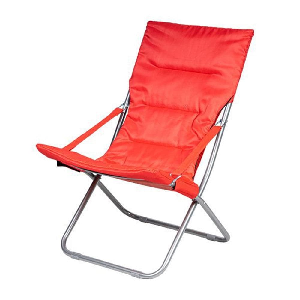 SPIAGGINA SEDIA CANAPONE IN ACCIAIO TESSUTO IMBOTTITO PIEGHEVOLE RELAX ROSSO 3994182 in Lettini Trade Shop italia - Napoli, commercioVirtuoso.it