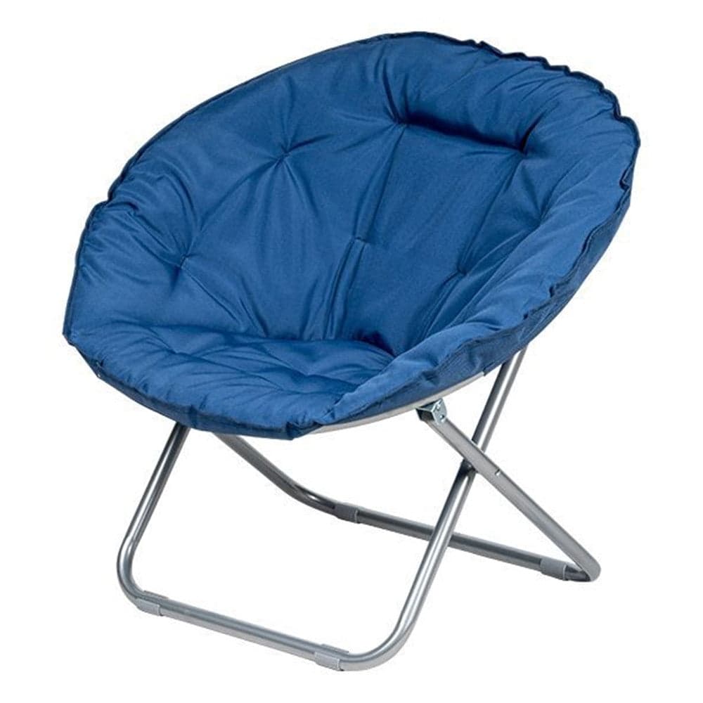 POLTRONA SEDIA RELAX MORBIDA IMBOTTITA MOON PIEGHEVOLE ARREDO DA GIARDINO 80X70X80CM - 7