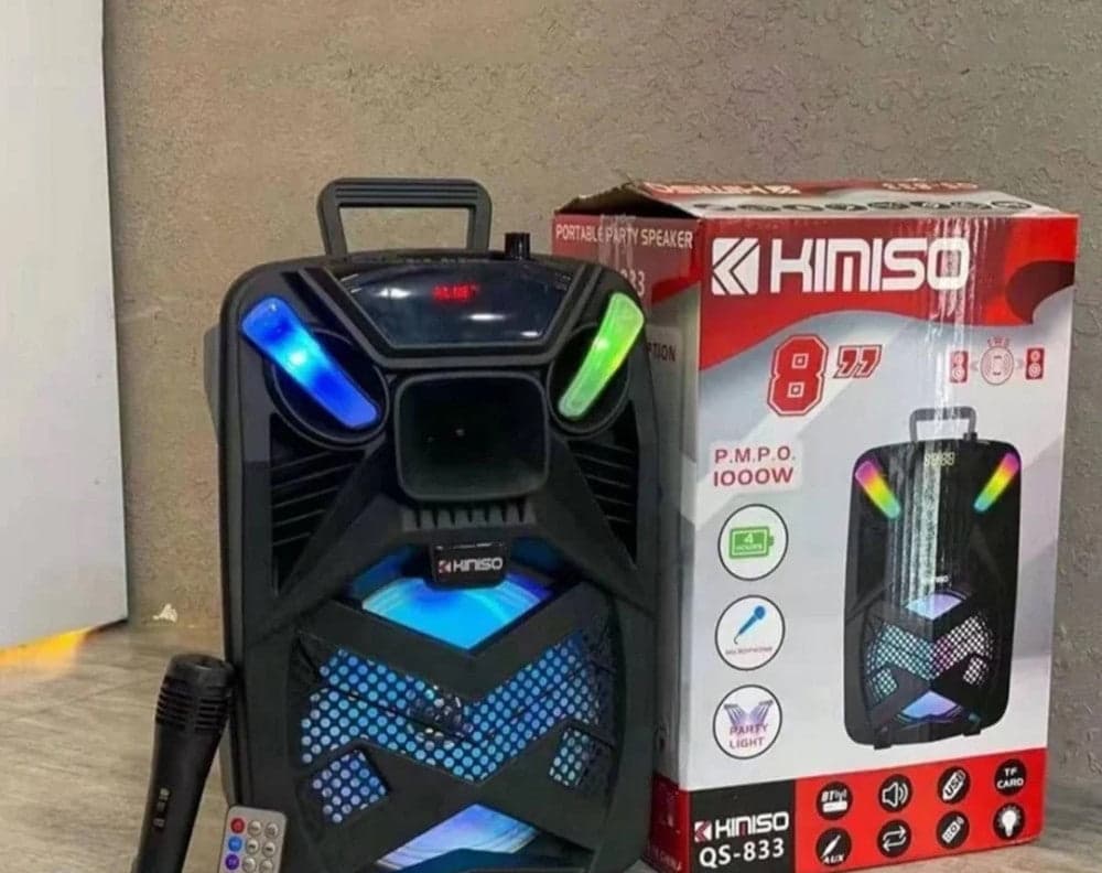 ALTOPARLANTE BLUETOOTH KARAOKE MODELLO QS-834 CON MICROFONO PORTATILE RICARICABILE in Casse portatili Bluetooth Trade Shop italia - Napoli, commercioVirtuoso.it