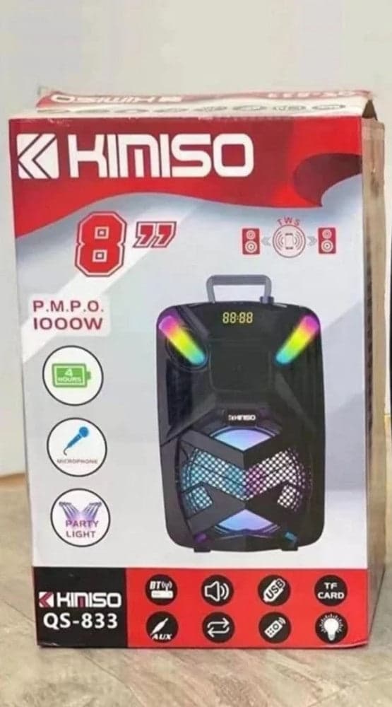 ALTOPARLANTE BLUETOOTH KARAOKE MODELLO QS-834 CON MICROFONO PORTATILE RICARICABILE in Casse portatili Bluetooth Trade Shop italia - Napoli, commercioVirtuoso.it