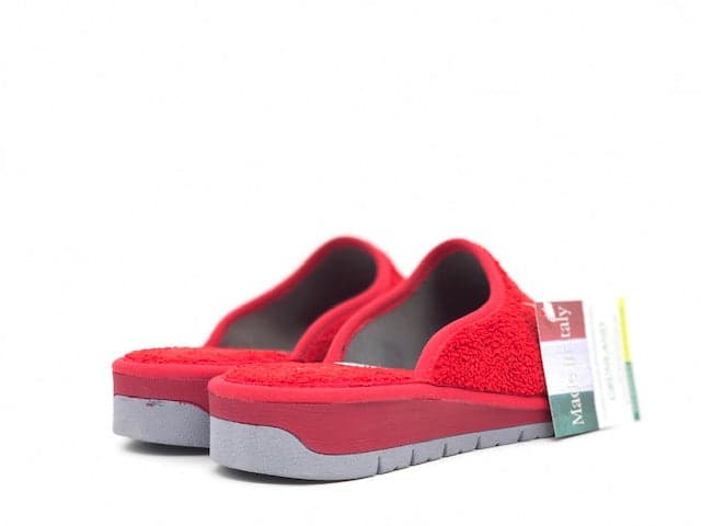 GRUNLAND Ciabatta Dola Donna in Spuòa Rosso in Pantofole Calzature Durello - Agna, commercioVirtuoso.it