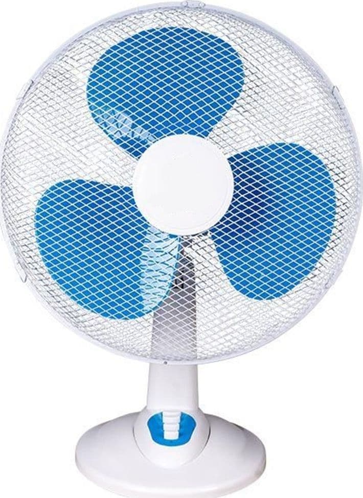 VENTILATORE DA TAVOLO SCRIVANIA ⌀41CM 45 WATT CON 3 VELOCITA' 3 PALE BLU 6597005 - 2