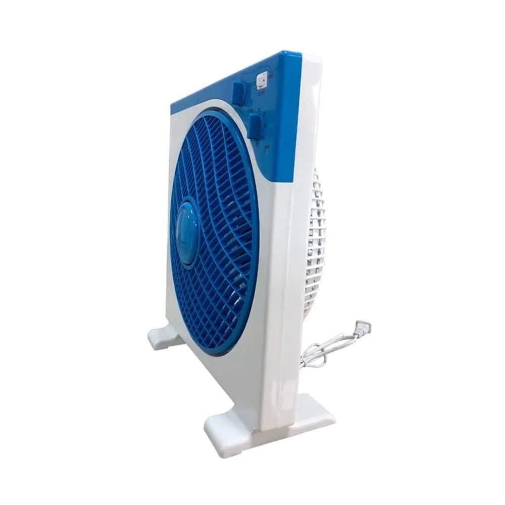 VENTILATORE QUADRATO BOX FAN 45 WATT 30 CM CON TIMER BIANCO AZZURRO 5 PALE 5340055 in Ventilatori da soffitto Trade Shop italia - Napoli, commercioVirtuoso.it