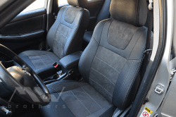 Coprisedili su misura per Toyota Corolla (E120) (2000-2006), Leather Style in Set per interni Autooggetti.it - Roma, commercioVirtuoso.it
