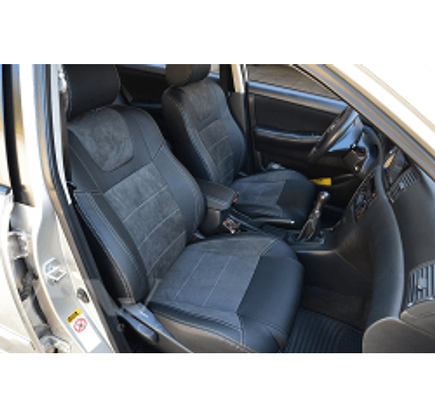 Coprisedili su misura per Toyota Corolla (E120) (2000-2006), Leather Style in Set per interni Autooggetti.it - Roma, commercioVirtuoso.it