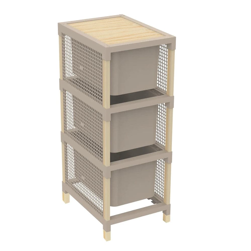 CASSETTIERA MULTIUSO 3 CASSETTI PER ORGANIZZARE VESTITI ACCESSORI UFFICIO BAGNO CASA in Cassettiere Trade Shop italia - Napoli, commercioVirtuoso.it