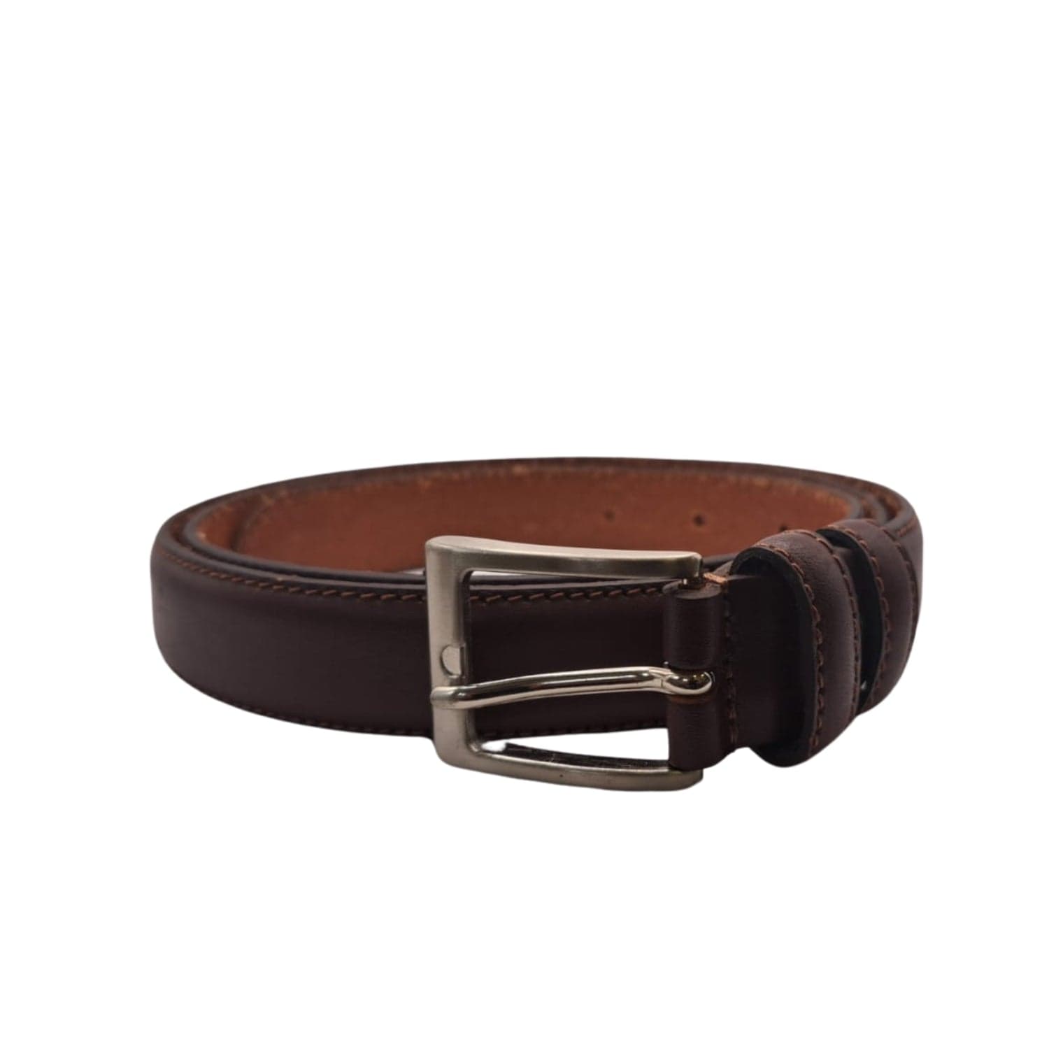 Cintura Cinta Uomo In Vera Pelle Made in Italy Cuoio Casual Classica Regolabile Marrone Ecoprice®