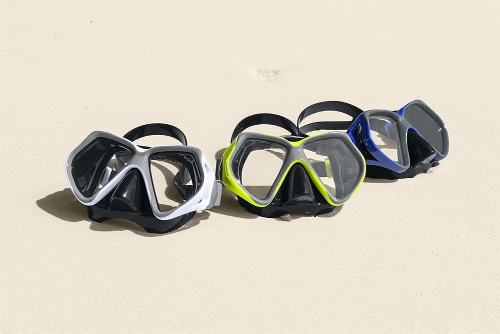 MASCHERA DOMINATOR PRO PER IMMERSIONI SOTTOMARINE NUOTO DA 14+ ANNI 3 COLORI 22075 in Kit di accessori Trade Shop italia - Napoli, commercioVirtuoso.it