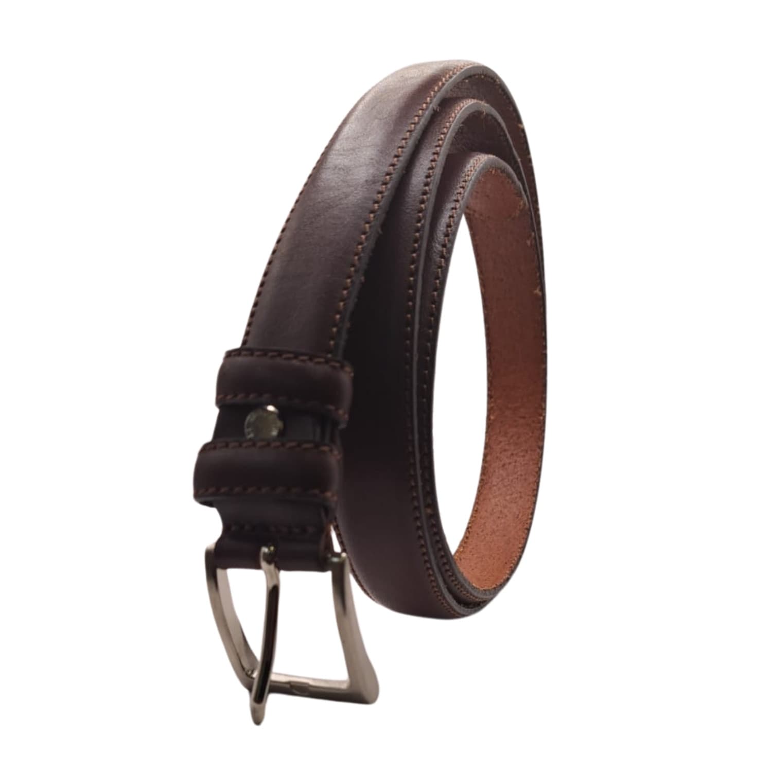 Cintura Cinta Uomo In Vera Pelle Made in Italy Cuoio Casual Classica Regolabile Marrone Ecoprice® in Cinture Ecoprice.it - Avellino, commercioVirtuoso.it