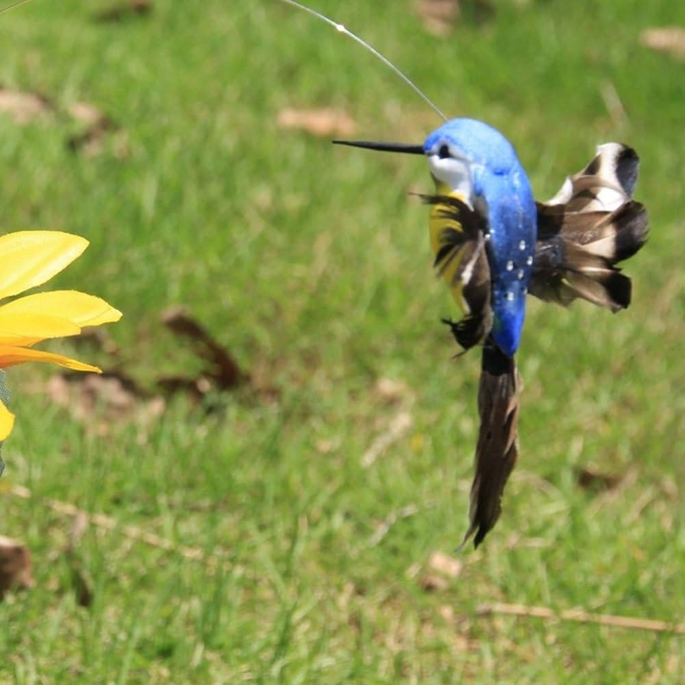 COLIBRÌ VOLANTE A ENERGIA SOLARE A BATTERIA UCCELLI SVOLAZZANTI PER DECORAZIONE ESTERNA in Statue Trade Shop italia - Napoli, commercioVirtuoso.it