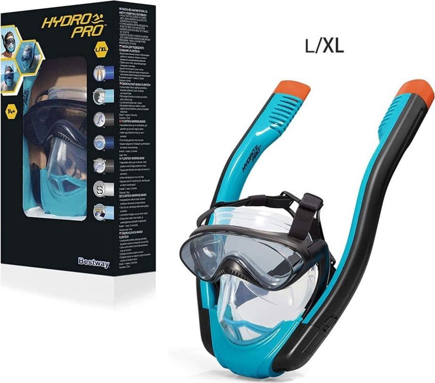 MASCHERA L/XL CON 2 BOCCAGLI DA SNORKELING SUB PER MARE PISCINA HYDRO-PRO 24058 in Occhialini Trade Shop italia - Napoli, commercioVirtuoso.it