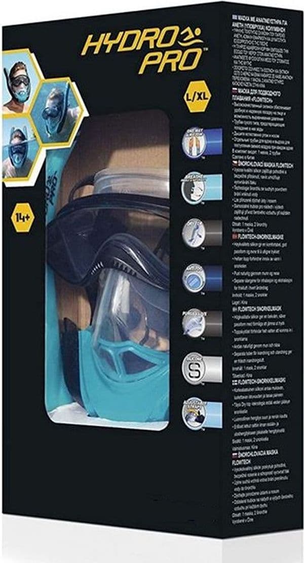 MASCHERA L/XL CON 2 BOCCAGLI DA SNORKELING SUB PER MARE PISCINA HYDRO-PRO 24058 in Occhialini Trade Shop italia - Napoli, commercioVirtuoso.it