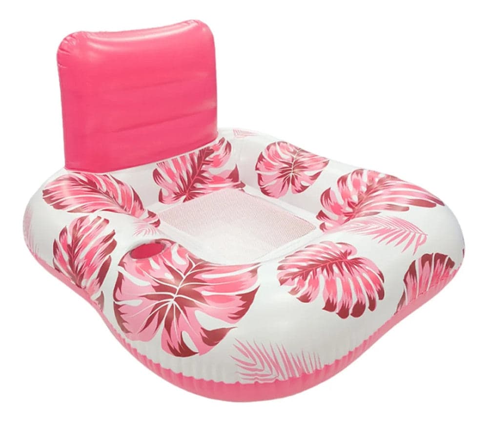 POLTRONA CON SCHIENALE GONFIABILE GALLEGGIANTE AD ACQUA PISCINA MARE 140X115CM 628532 in Canotti e gonfiabili galleggianti Trade Shop italia - Napoli, commercioVirtuoso.it