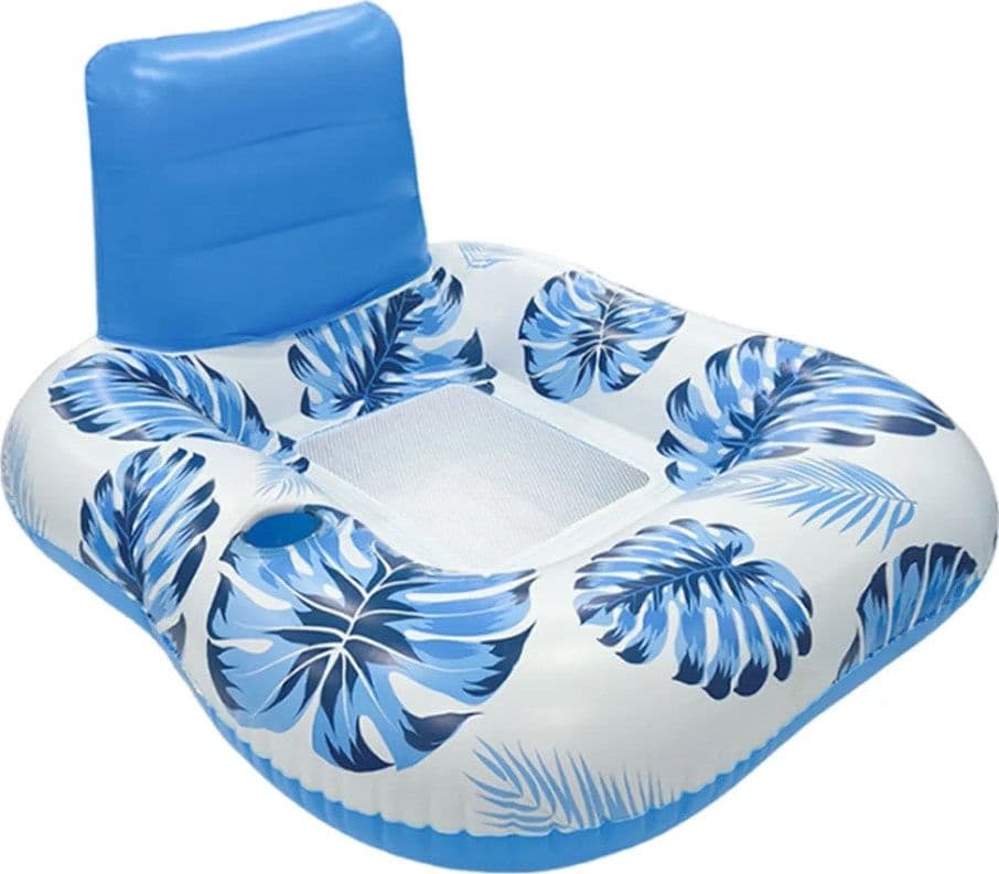 POLTRONA CON SCHIENALE GONFIABILE GALLEGGIANTE AD ACQUA PISCINA MARE 140X115CM 628532 in Canotti e gonfiabili galleggianti Trade Shop italia - Napoli, commercioVirtuoso.it