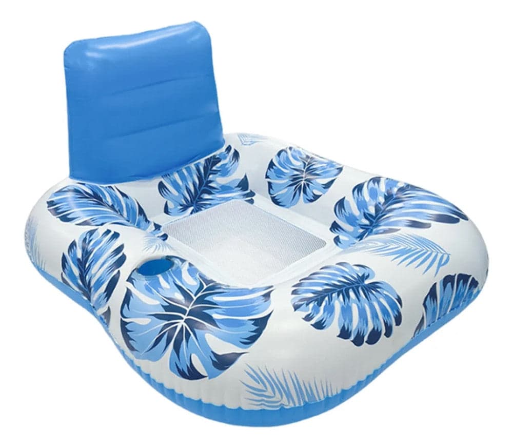 POLTRONA CON SCHIENALE GONFIABILE GALLEGGIANTE AD ACQUA PISCINA MARE 140X115CM 628532 in Canotti e gonfiabili galleggianti Trade Shop italia - Napoli, commercioVirtuoso.it