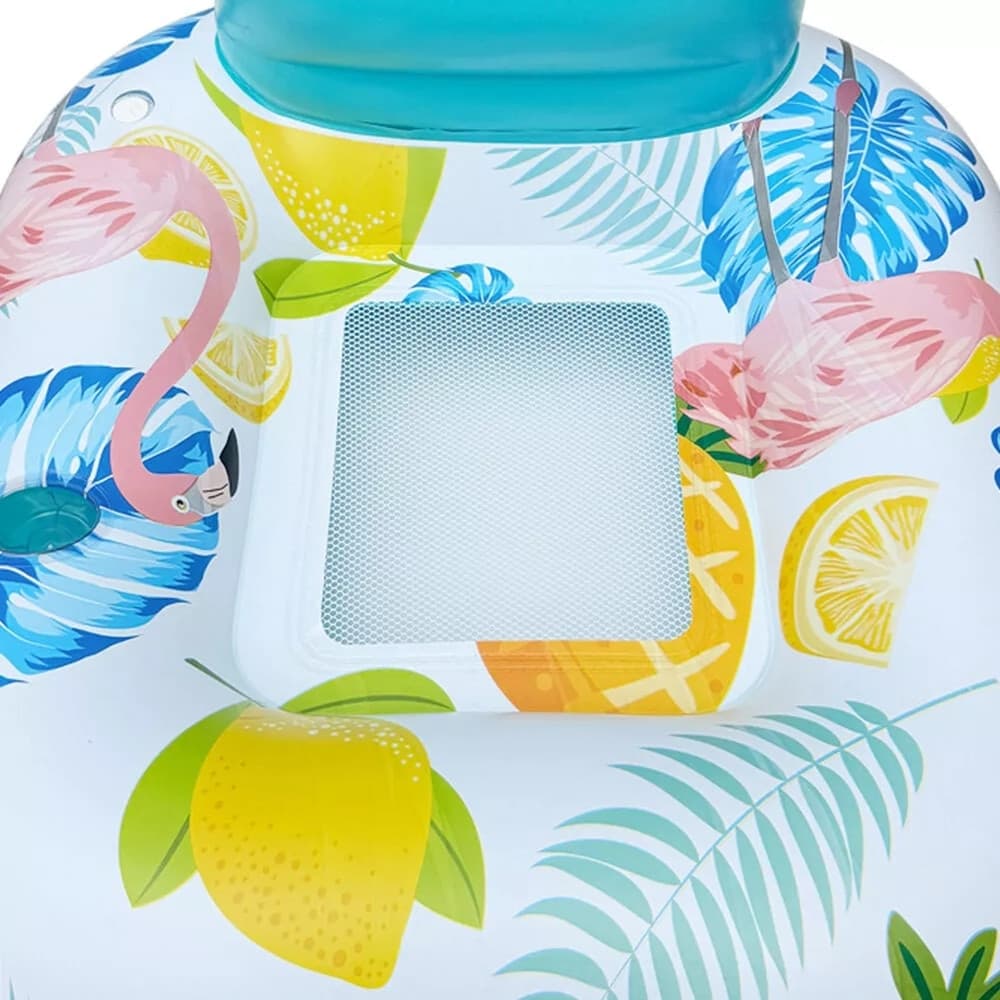 POLTRONA CON SCHIENALE GONFIABILE GALLEGGIANTE AD ACQUA PISCINA MARE 140X115CM 628532 in Canotti e gonfiabili galleggianti Trade Shop italia - Napoli, commercioVirtuoso.it