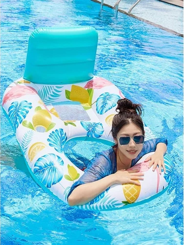 POLTRONA LOUNGE GONFIABILE GALLEGGIANTE CON PORTABICCHIERI PISCINA 170X110CM 628534 in Canotti e gonfiabili galleggianti Trade Shop italia - Napoli, commercioVirtuoso.it