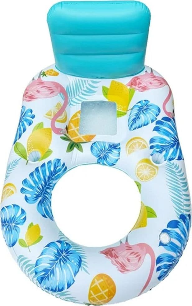 POLTRONA LOUNGE GONFIABILE GALLEGGIANTE CON PORTABICCHIERI PISCINA 170X110CM 628534 in Canotti e gonfiabili galleggianti Trade Shop italia - Napoli, commercioVirtuoso.it
