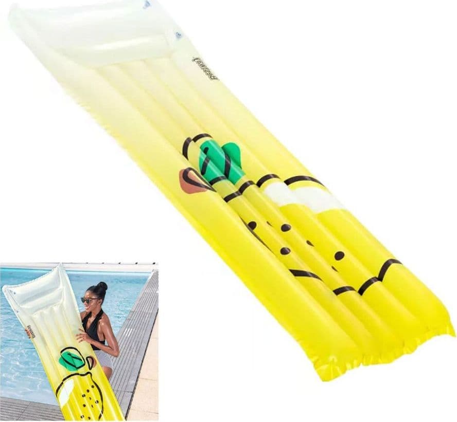 MATERASSINO GONFIABILE GALLEGGIANTE PISCINA GRAFICA CON LIMONE 183 X 69 CM 44122 in Canotti e gonfiabili galleggianti Trade Shop italia - Napoli, commercioVirtuoso.it